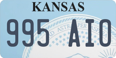 KS license plate 995AIO