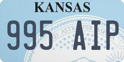 KS license plate 995AIP