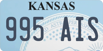 KS license plate 995AIS