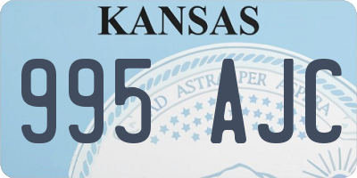 KS license plate 995AJC