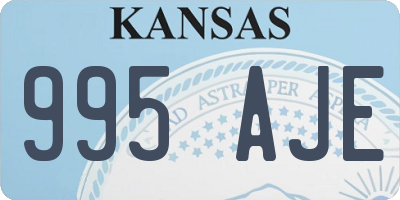 KS license plate 995AJE