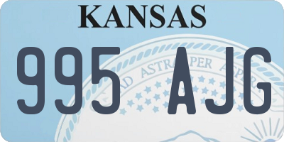 KS license plate 995AJG