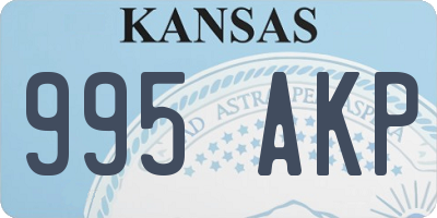 KS license plate 995AKP