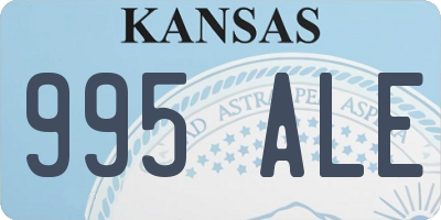 KS license plate 995ALE