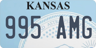 KS license plate 995AMG