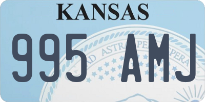 KS license plate 995AMJ
