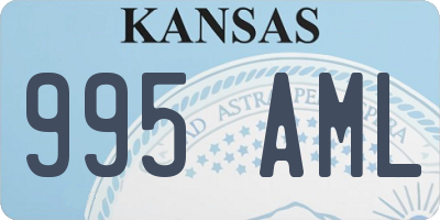 KS license plate 995AML