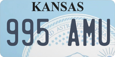 KS license plate 995AMU