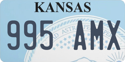 KS license plate 995AMX