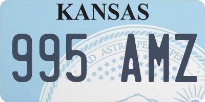 KS license plate 995AMZ