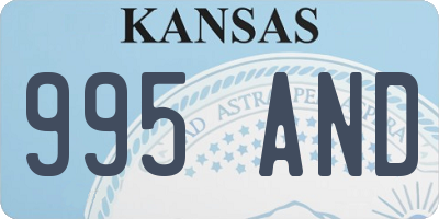 KS license plate 995AND