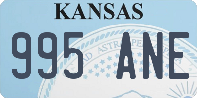 KS license plate 995ANE