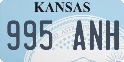 KS license plate 995ANH