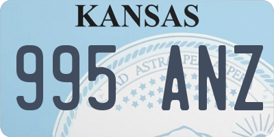 KS license plate 995ANZ
