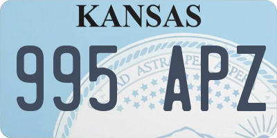 KS license plate 995APZ