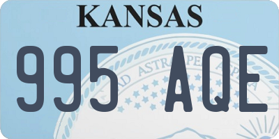 KS license plate 995AQE
