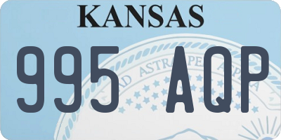 KS license plate 995AQP