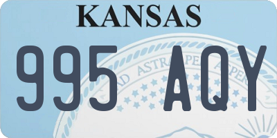 KS license plate 995AQY