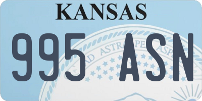 KS license plate 995ASN