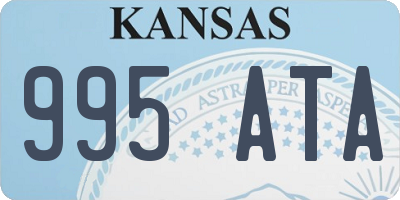 KS license plate 995ATA