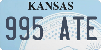 KS license plate 995ATE
