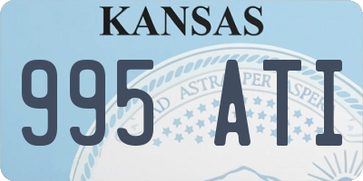 KS license plate 995ATI