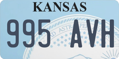 KS license plate 995AVH