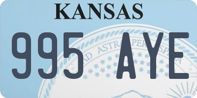 KS license plate 995AYE