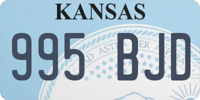 KS license plate 995BJD
