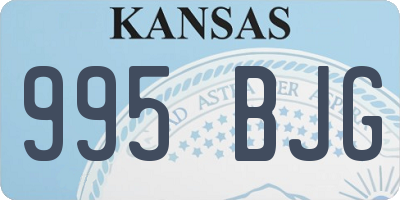 KS license plate 995BJG