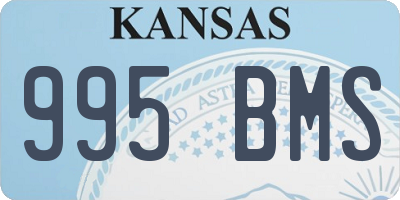 KS license plate 995BMS