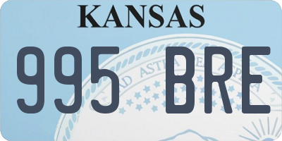 KS license plate 995BRE