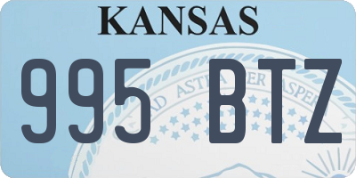 KS license plate 995BTZ