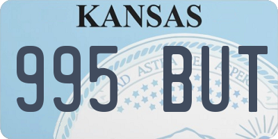 KS license plate 995BUT
