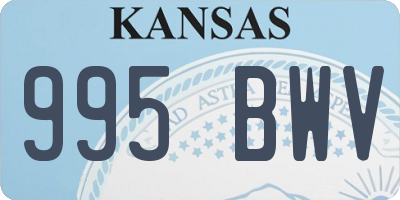 KS license plate 995BWV