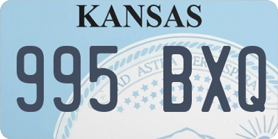 KS license plate 995BXQ