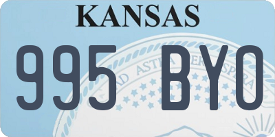 KS license plate 995BYO