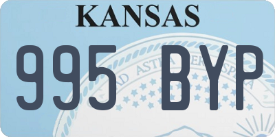 KS license plate 995BYP