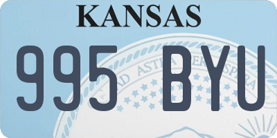 KS license plate 995BYU