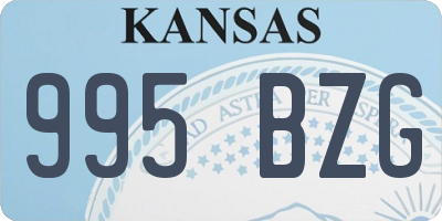 KS license plate 995BZG