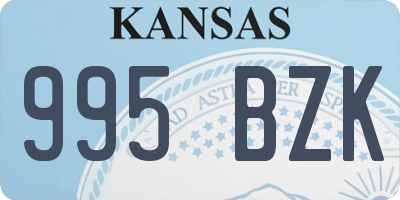 KS license plate 995BZK