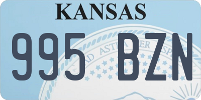 KS license plate 995BZN
