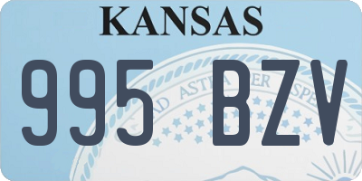 KS license plate 995BZV