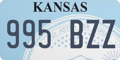 KS license plate 995BZZ
