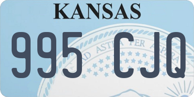 KS license plate 995CJQ