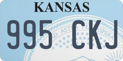 KS license plate 995CKJ