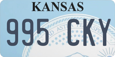 KS license plate 995CKY