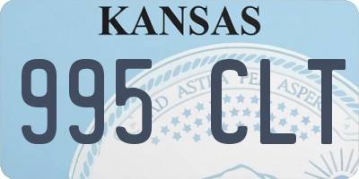 KS license plate 995CLT