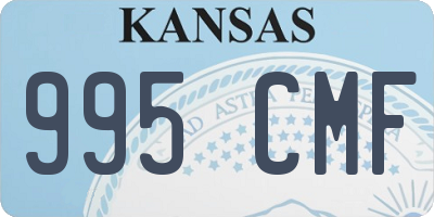 KS license plate 995CMF