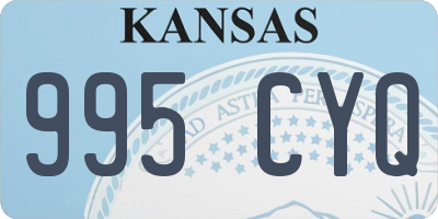 KS license plate 995CYQ
